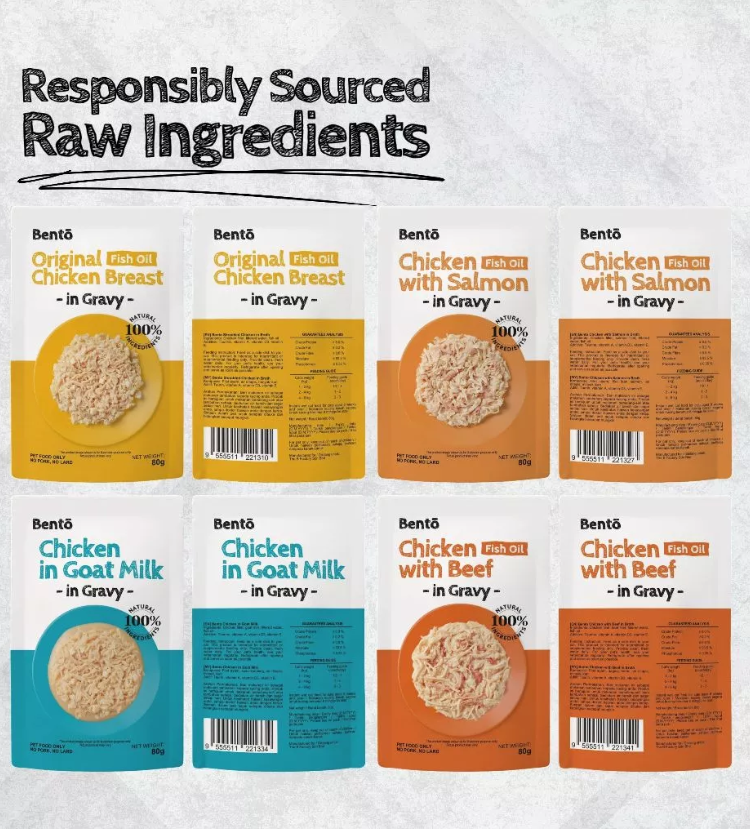 BENTO WET CAT FOOD POUCH 80G