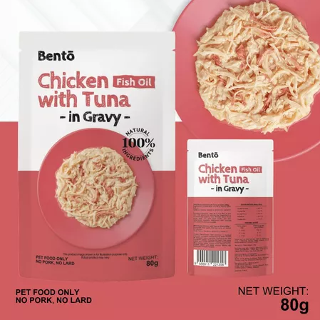 BENTO WET CAT FOOD POUCH 80G