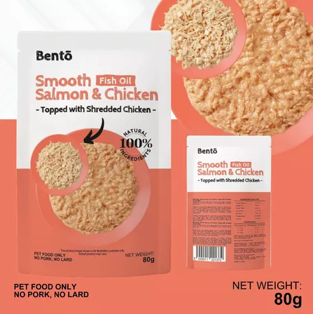 BENTO WET CAT FOOD POUCH 80G