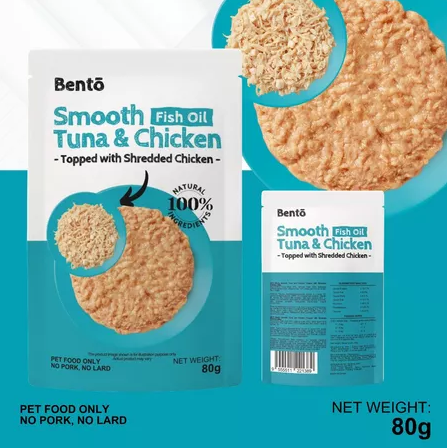 BENTO WET CAT FOOD POUCH 80G